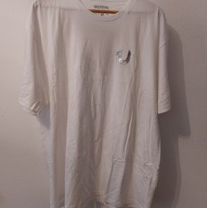 TRUE RELIGION METALLIC SILVER BUDDHA TEE